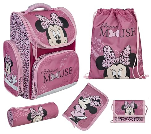 Undercover Mädchen Clou Schulranzen Schulranzenset, Minnie Mouse