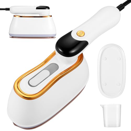 iplusmile Plancha de Vapor Portátil de Mano con Calentamiento Rápido Tanque de Modos para Ropa Mini Plancha de Viaje Versátil y Antigoteo para Diferentes Tejidos