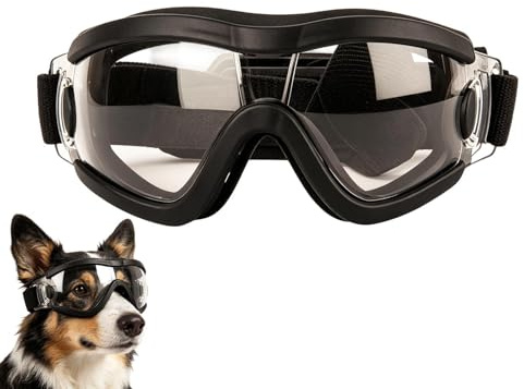 Hundsolglasögon Vindtät och UV-skydd Friluftsutrustning för hundar | Ögonskydd För Hundar Mot Vind Och Sol Lämplig För Sommarvandring Utomhus Sport Ridning Och Körning Tillgänglig I Medium Samt