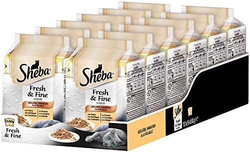 Sheba Fresh & Fine – Getreidefreies Nassfutter für Katzen – Im extra kleinen Portionsbeutel - für mehr Variation und Frische
