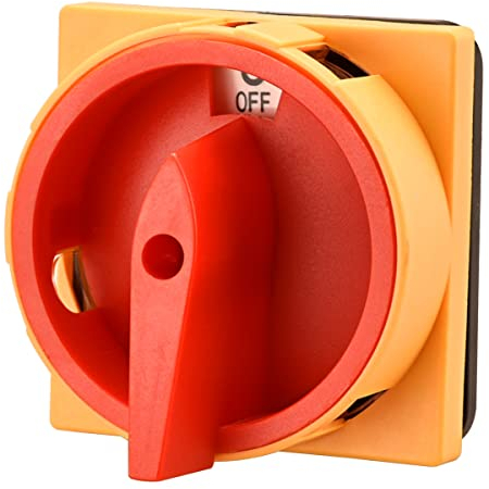 Heschen Universal Rotary Cam Selector Changeover Switch, SZW26-20/2GS, AC660V 20A, 2 Position 2 Phase 8 Terminals, CE