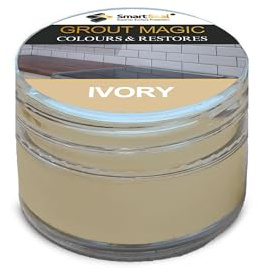 Smartseal Grout Magic – Ivory, 20ml – Professional Reviver & Colour Restorer – Long-Lasting Sealer Superior to Grout Pens & Paint – 15-Year Durability