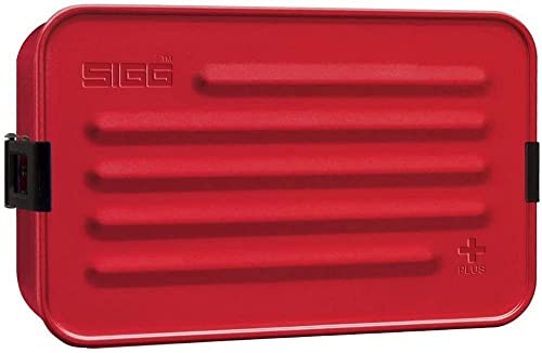 Sigg Switzerland Unisex's Aluminium Metal Box Plus L 22.5 x 14.5 x 6 cm in Red, Large