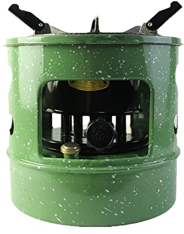 DONGCY Kochen/Dieselkraftstoff Tragbar Petroleum Heizung Winddicht Petroleumofen Regulierbaren 3L Kraftstofftank mit Großer Kapazität Outdoor/Indoor Kocher Camping Heizung Terasse,Green,OneSize