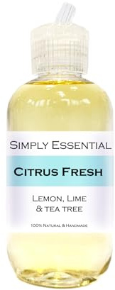 Simply Essential Citrus Fresh Massage Oil with Lemon, Lime & Tea Tree 100ml Refreshing & Uplifting