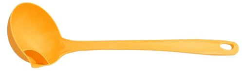 Öltrennende Suppenkelle aus Kunststoff, Soße, Lebensmittel, Fetttrenner, Schaumlöffel, Fettsieb, Trenner, Heißer Topf, Ölfilterlöffel für die Küche zu Hause, 30,5 X 9,3 Cm