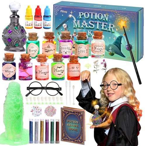 Pllieay Zaubertrank Set Kinder Zaubertränke Magisches Bastelset für Kinder, Zaubertrank Meister Set Bastelspielzeug Kreative Weihnachts- und Geburtstagsgeschenke für Jungen und Mädchen