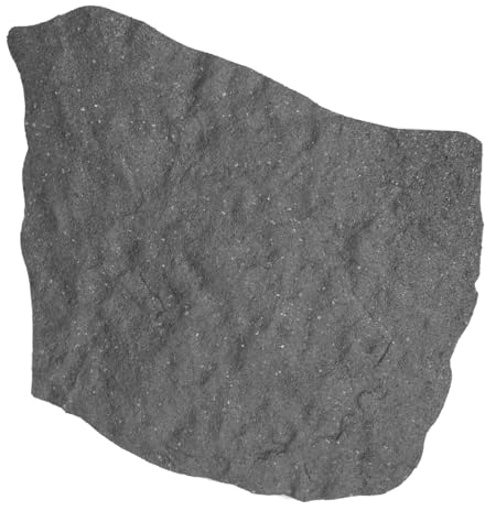 Lemodo Trittstein 4 Stück, Gartenstein aus Gummi, 42x53x2,3 cm, Grau