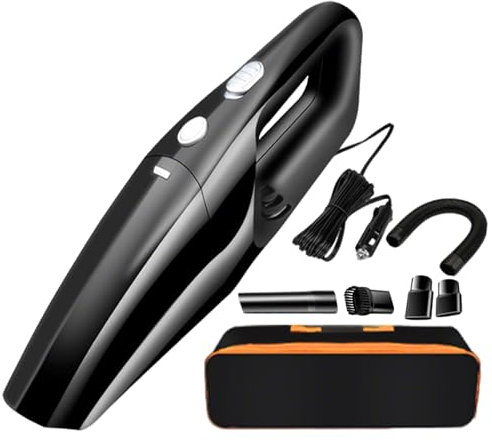 Générique Aspirateur Main sans Fil - Aspirateur Auto avec Aspiration Puissante 9000 PA | Souffleur d'air Portable pour Intérieur Auto, Cuisine et Bureau