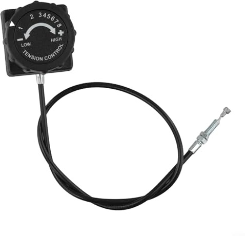 Perilla magnética de resistencia para bicicleta estática compatible con pieza de repuesto de doble pedal para equipos de gimnasio con varias longitudes de cable de engranaje (8 marchas)