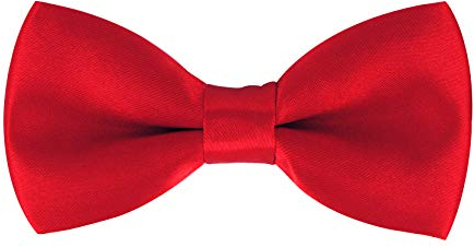 axy Kinderfliege, Jungen Fliege, bereits gebunden, Konfirmation verstellbar in verschiedenen Farben KFLI1 (Rot)