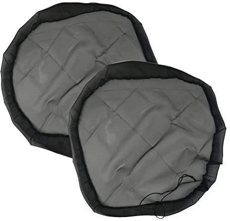 Filet pour Citerne de Pluie Ø 95CM, TIMESETL 2PCS Housse pour Tonneaux de Pluie Réglable Filet pour Baril de Pluie avec Cordon pour Tonneau de Pluie Anti-poussière, Anti-caduques, Anti-Moustique