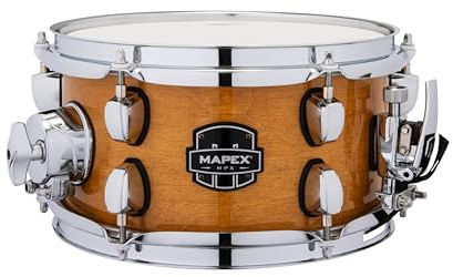 Mapex MPX Maple/Poplar Hybrid Shell Side Snare Drum, 10 in. X 5.5 in., Transparent Natural