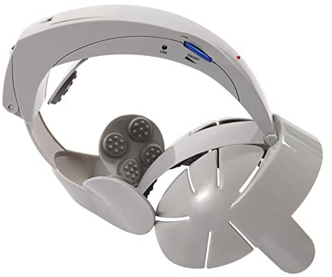 Massaggio testa elettrico 3 modalità regolabili massaggio cuoio capelluto casco, massaggiatore vibrante per promuovere la circolazione sanguigna, alleviare lo stress, prevenire la caduta dei capelli,