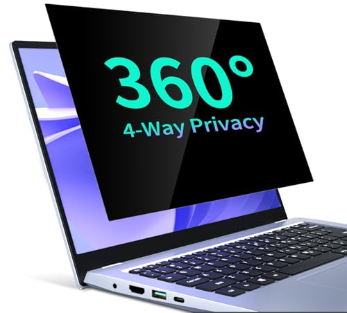 STARY 360° Filtre écran Confidentialité 16 Pouces 16:10 - Protecteur d'écran Anti Espion, Anti-éblouissement Filtre de confidentialité，Compatible avec HP/Dell/Acer/Lenovo/Thinkpad/Samsung/ASUS