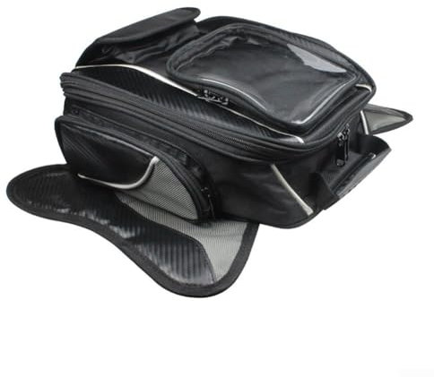 Getdoublerich Borsa da serbatoio moto con supporto magnetico e touch screen da 6 5 pollici per navigatore