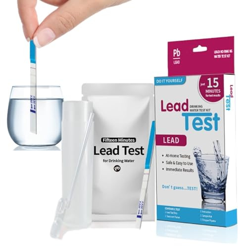 Kit De Test D'eau Dure - Vérification De La Qualité De L'eau Potable, Kit De Pour Métaux Lourds | Test Complet De Dureté Domestique Avec Résultats Jusqu'à 15 Ppb, Vérification De La Salubr