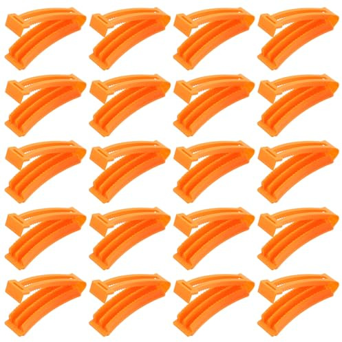 GATHINESS Kit de Bigoudis à Froid pour Racine des Cheveux 20pcs en Plastique Orange, Coiffage Polyvalent et Protection Contre la Chaleur, Salon ou Usage Quotidien