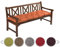 sunnypillow Bankauflage Stuhlkissen Bankkissen 120 x 40 cm Sitzkissen für Hollywoodschaukel Polsterauflage Auflage für Gartenbank viele Farben und Größen zur Auswahl Orange