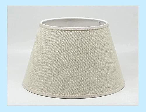 Paolo Rossi paralume coprilampada classico per lampada in tessuto tipo Juta con rifinitura - produzione propria - made in Italy (Impero, cm 25)