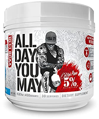 5% Nutrition AllDayYouMay BCAA Powder and EAAs (Blueberry Lemonade)