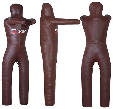 Lisaro Judo Grappling Dummy Gr. 145/160/170cm | Box-Dummies | Braun | UNGEFÜLLT | hängend | Schnuller Dummy (170cm)