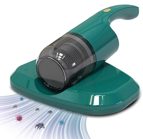 Aspirador de Colchones UV de Mano Inalámbrico Antiacaros - Limpieza Eficaz para Cama, Almohadas, Polvo y Pelo de Mascota