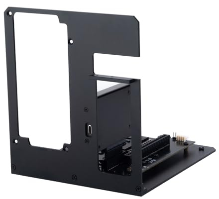 ORARA Mini Carcasa eGPU Compatible con Thunderbolt 3/4, Estación de Acoplamiento Externo GPU, Adaptador de conversión USB 4, Compatible con NVIDIA/AMD PCIe, Alimentación ATX, Negro