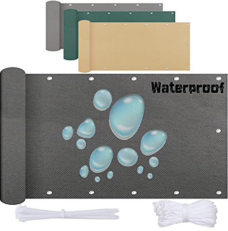 Brise-vue 75 cm x 1000 cm - Panneaux de pare-brise robustes pour extérieur, cour, mur, jardin et arrière-cour - Filet d'ombrage pour l'intimité et la sécurité
