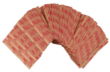 Fozriybefy 100 Stk. Münzhülsen für 1-Cent-Münzen, Flach, Wie Abgebildet, 1-Cent-Münzrollenhülsen