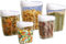 AOI 5 Pièces Transparent Boîte Alimentaire Hermétique de Rangement Conservation à Céréales Fruits Secs 1440 ml, 960 ml, 720 ml, 480 ml, 300 ml