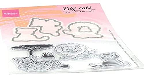 Marianne Design Clear Silicone Stamp Animals Big Cats Die Cut Craft, Pink, One Size