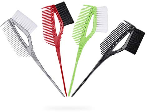 Set di 4 pennelli per tinture per capelli e ciotola, pettine per miscelare la ciotola, strumento professionale per la tintura dei capelli