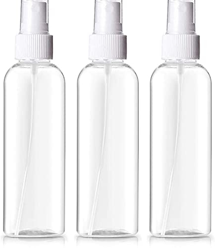 IMIROOTREE 250 ml Sprühflaschen mit feinem Nebel, tragbar, nachfüllbar, Kunststoff, leer, transparent, Reiseflaschen, Behälter für Make-up, Kosmetik, Reisen, 3 Stück