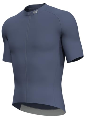 Lo.gas Cycling Jersey Men Short Sleeve, Road Bike Jerseys Full Zipper with Pockets, Bicycle Clothing Breathable Quick Dry