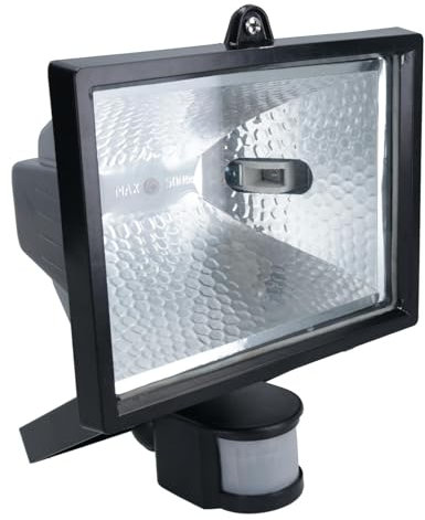 400W Halogen Floodlight with PIR Motion Sensor Security Light Outdoor Garden