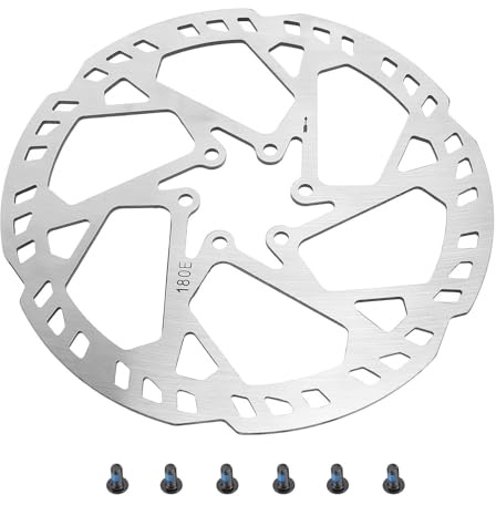 180 Mm SUS410 Rostfritt Stålcykelskivbromsrotor, 2,3 Mm Tjock 6-håls Design, CNC Precision Bearbetad, Förbättrad Värmeavledning, Kompatibel med Elektriska Cyklar