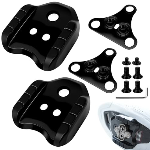 Editbar 2 Stück Fahrrad Cleats Adapter Kompatibel mit Shimano SPD Plattenadapter SM-SH41 – Fahrradpedal Adapter Stollen Konverter,Fahrrad Schuhplattenset,Pedalplatten Konverter für Rennrad & Tourenrad