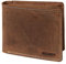 Wildery® Geldbörse Herren Leder I Portmonee DunkelbraunI RFID Geldbeutel Herren aus Vintage Leder I Echtleder Portemonnaie #Vintage WI107 (Braun)