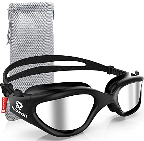 RIOROO Swimming Goggles Are Leak Free, Transparent Wide-Angle, Uv Resistant, And Fog Resistant, Making Them Comfortable And Suitable For Adults, Men, Women, Or Teenagers