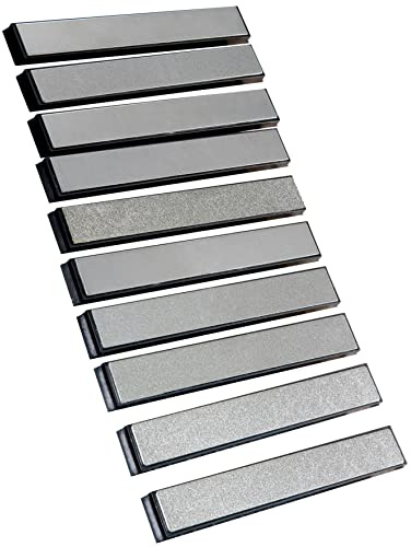 Value pack Diamond Knife Sharpening Stones kit diamond plates Kit Sharpen Knife blades sharp Surface flat Must-haves for Ruixin type sharpeners (#80#200#400#500#600#800#1000#1500#2000#3000)