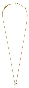 ESPRIT Damen-Kette 925er Silber 1 Zirkonia One Size Gelbgold 32022936