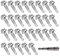 FortuneGlobe 121pcs 2 x 16 mm(M4)in acciaio inossidabile con guarnizione,viti autoperforanti(1 set di prese esagonali),kit di viti in lamiera per industria, acciaio, legno