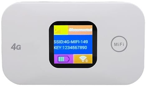 Unlocked 4G Mobile Hotspot Router mit SIM Karten Slot, 300Mbps 4G LTE USB Modem, Verbindet bis zu 10 Geräte, Tragbares WiFi für Reisen, Business, Zuhause