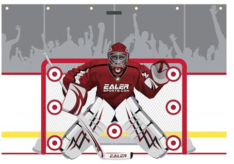Ealer HTST70 7‘x10’ Hockey Goalie Shooting Target - Ice & Street Hockey Goal Practice- Premium Tear-Proof Heavy-Duty Fabric