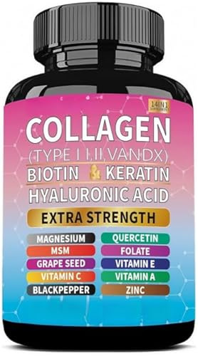 Collagène, Type I, II, III, V et X - Formule Multi-Bénéfices