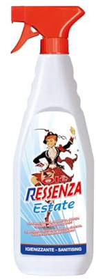 Olè Ressenza Detergente Profumato 750 ml - Profumatore Ambiente 5 in 1 Spray Igienizzante Multiuso per Pavimenti e Superfici - Profuma, Igienizza, Deodorizza, Deterge e Spolvera - Estate