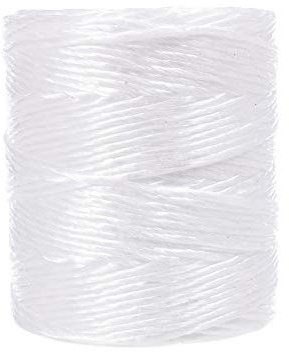 Polypropylene Value Twine, White, 200 Feet - Great for DIY Crafts, Bundling, and Packaging