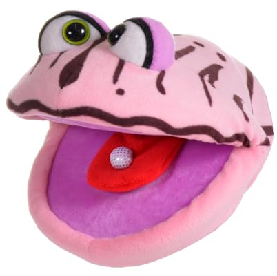 Living Puppets Handspielpuppe Schätzchen die Tiefseemuschel aus Stoff in der Größe 18cm, W840, Rosa