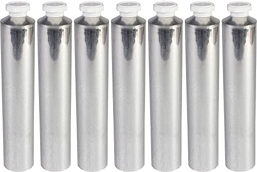 Leere Ölfarbe Tube mit Nadelkappe (40 ml, 7er-Pack), unversiegelte Aluminiumröhre zur Aufbewahrung von Farben, Acryl, Gouaches, Aquarellfarben, Ölen und anderen Arten von Farben